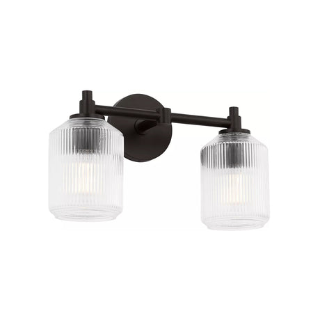 Lathan 2 Light Vanity 15", Aged Iron