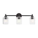 Lathan 3 Light Vanity 26", Aged Iron