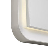 Hedley Rectangular LED Mirror 18" x 27", Polished Nickel