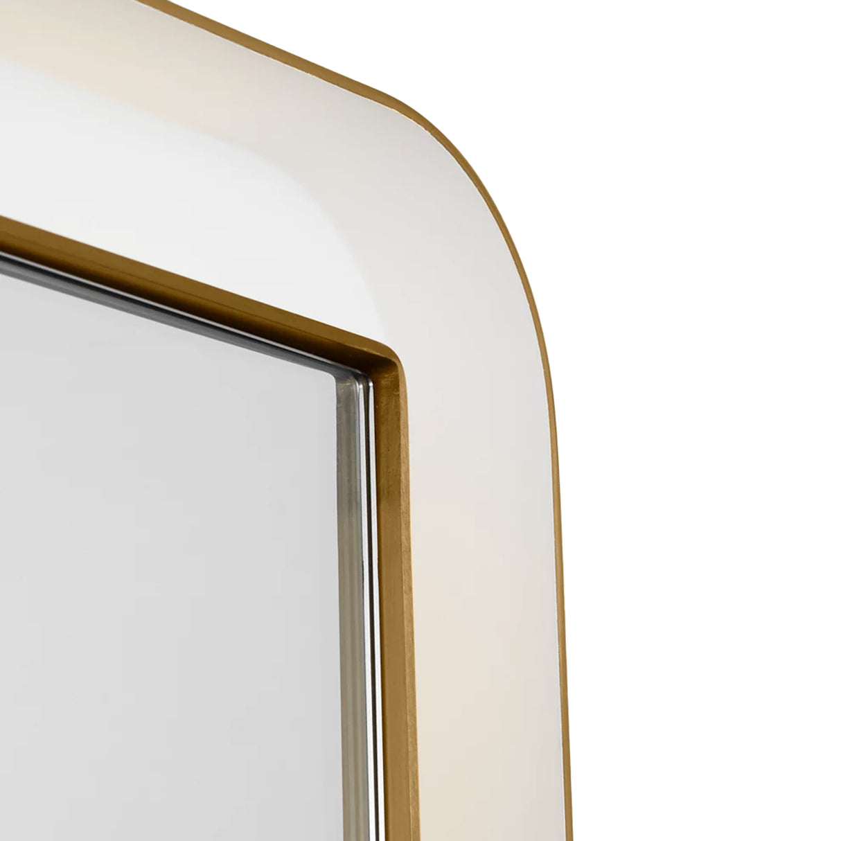 Hedley Rectangular LED Mirror 24" x 36", Modern Brass