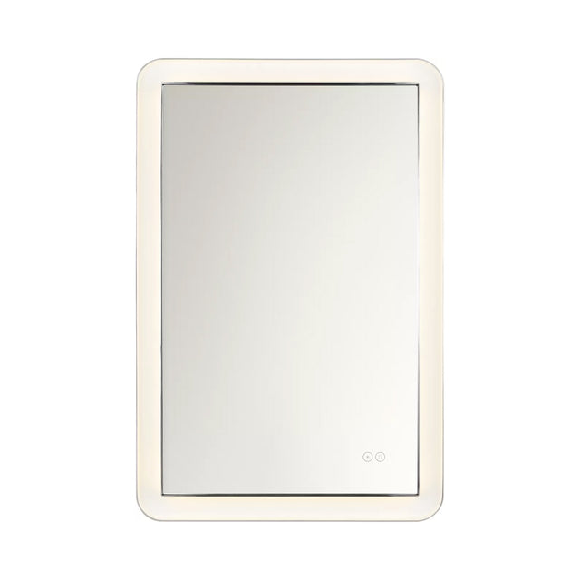 Hedley Rectangular LED Mirror 24" x 36", Polished Nickel