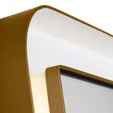 Hedley Rectangular LED Mirror 36" x 48", Modern Brass