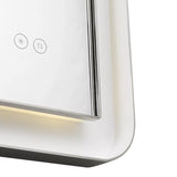Hedley Rectangular LED Mirror 36" x 48", Polished Nickel
