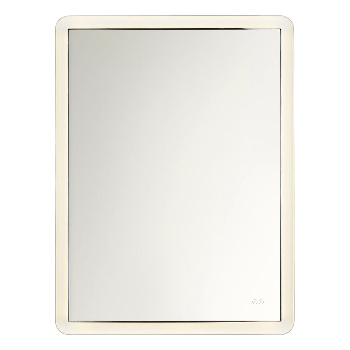 Hedley Rectangular LED Mirror 36" x 48", Polished Nickel