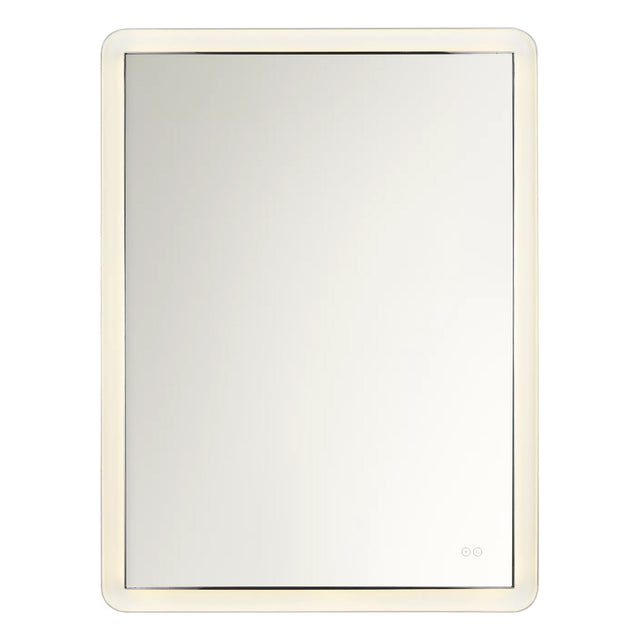 Hedley Rectangular LED Mirror 36" x 48", Polished Nickel