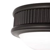 Bishop Small LED Flush Mount 8", Aged Iron
