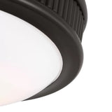 Bishop Small LED Flush Mount 8", Aged Iron