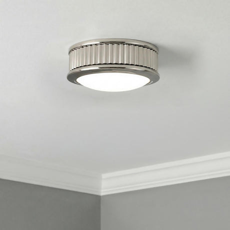 Bishop Extra Small LED Flush Mount 5", Polished Nickel