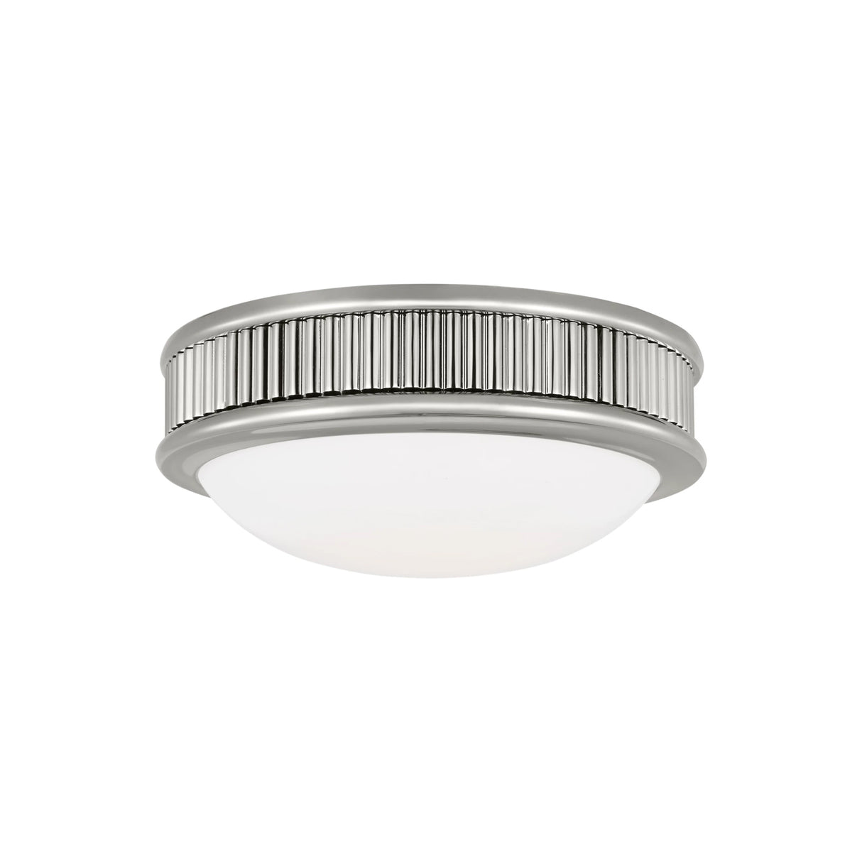 Bishop Small LED Flush Mount 8", Polished Nickel