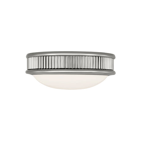 Bishop Small LED Flush Mount 8", Polished Nickel
