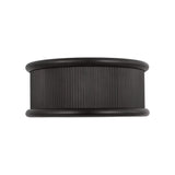 Bishop Medium Flush Mount 14", Aged Iron