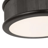 Bishop Large Flush Mount 18", Aged Iron