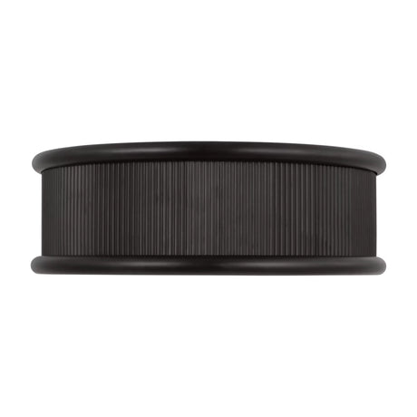 Bishop Large Flush Mount 18", Aged Iron