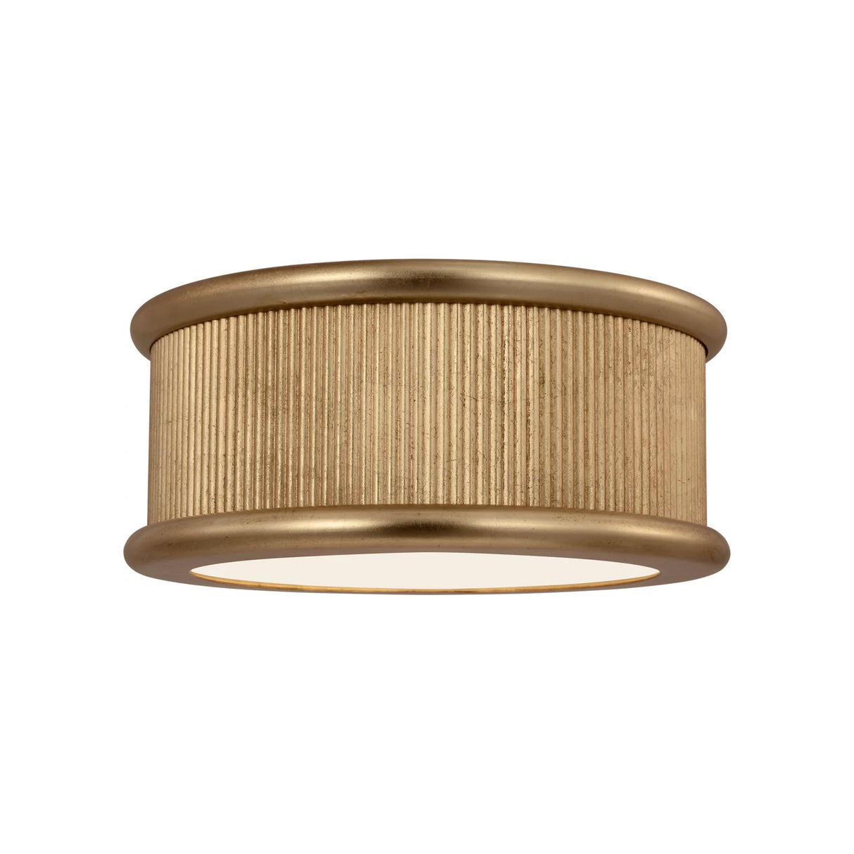 Bishop Medium Flush Mount 14", Gilded Brass