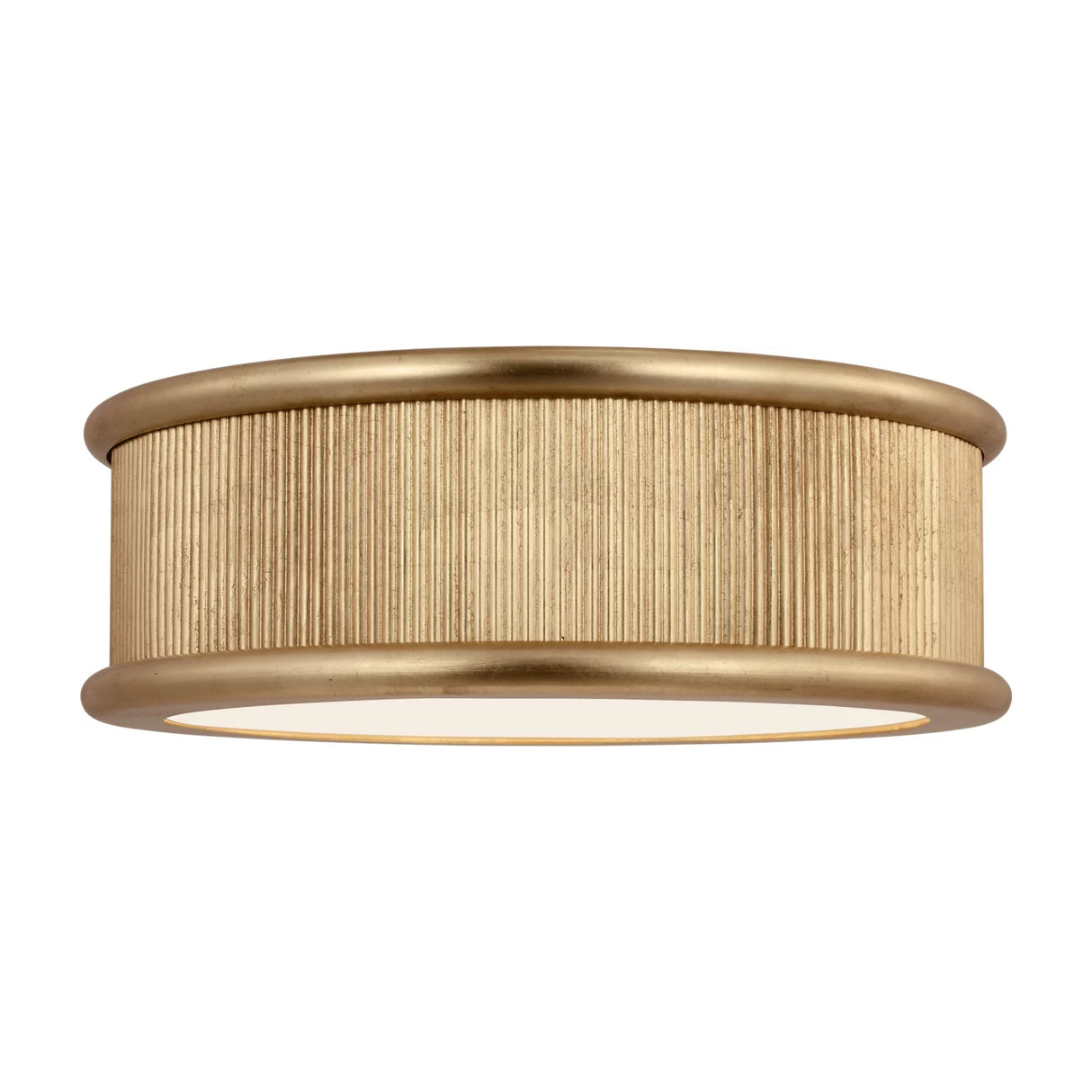Bishop Large Flush Mount 18", Gilded Brass