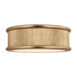 Bishop Large Flush Mount 18", Gilded Brass