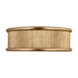 Bishop Large Flush Mount 18", Gilded Brass