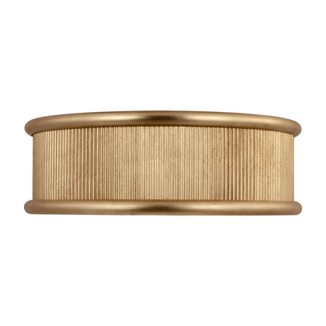 Bishop Large Flush Mount 18", Gilded Brass