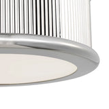 Bishop Medium Flush Mount 14", Polished Nickel