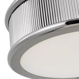 Bishop Large Flush Mount 18", Polished Nickel