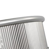 Bishop Large Flush Mount 18", Polished Nickel