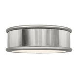 Bishop Large Flush Mount 18", Polished Nickel