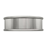 Bishop Large Flush Mount 18", Polished Nickel