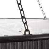 Bishop Ring Chandelier 27", Aged Iron