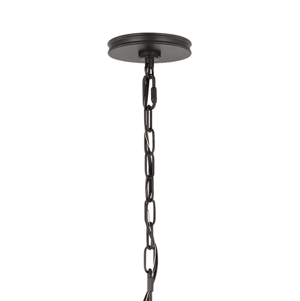 Bishop Ring Chandelier 27", Aged Iron