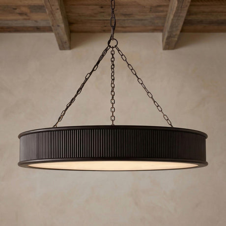 Bishop Ring Chandelier 27", Aged Iron