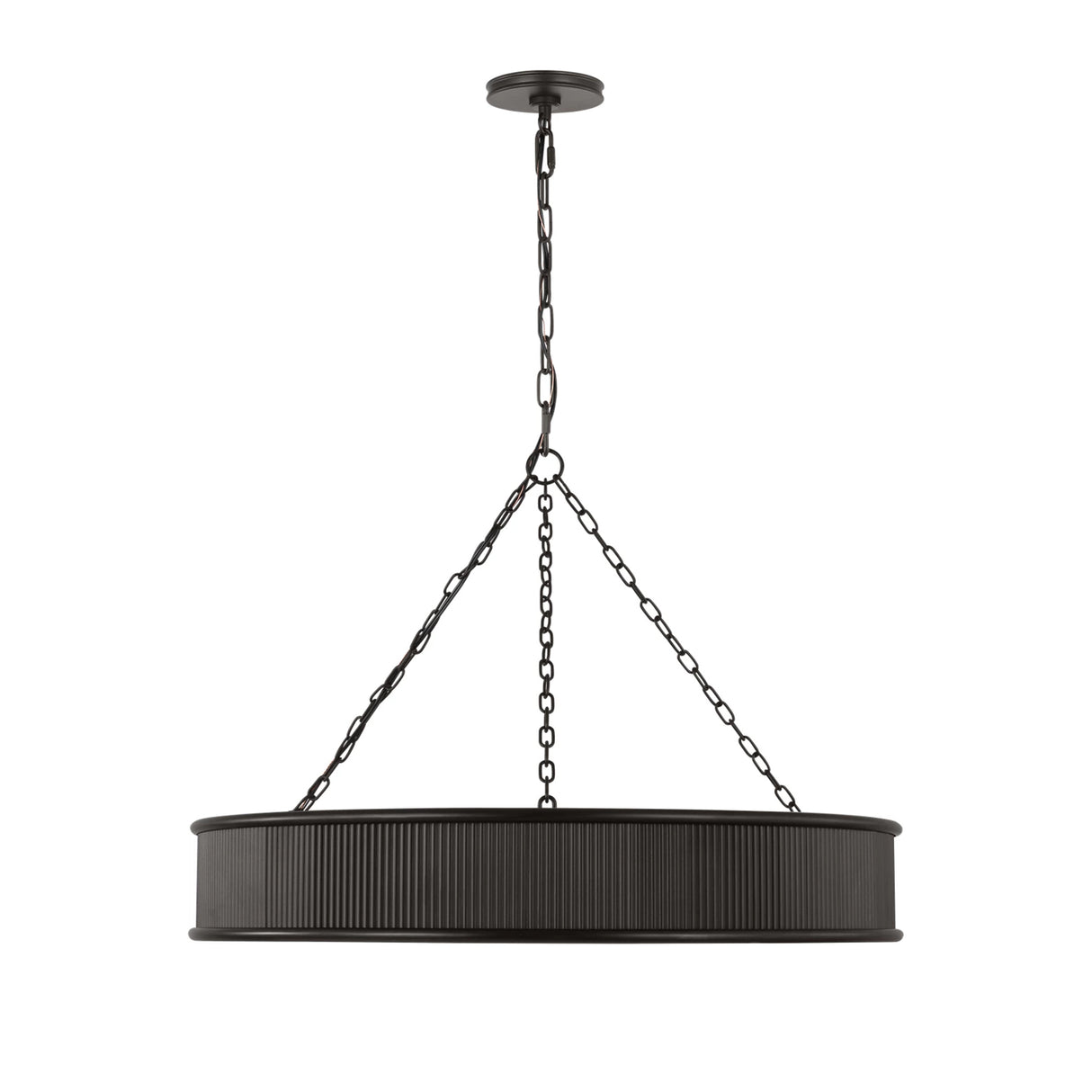 Bishop Ring Chandelier 27", Aged Iron