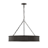 Bishop Ring Chandelier 27", Aged Iron