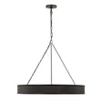 Bishop Ring Chandelier 36", Aged Iron