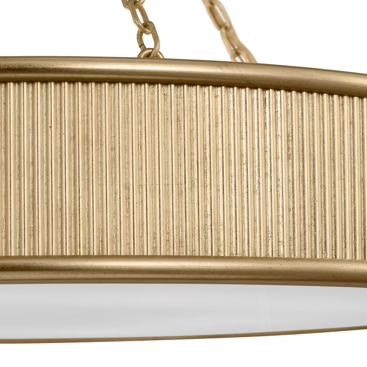 Bishop Ring Chandelier 27", Gilded Brass