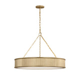 Bishop Ring Chandelier 27", Gilded Brass