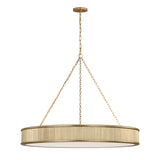 Bishop Ring Chandelier 36", Gilded Brass