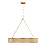 Bishop Ring Chandelier 36", Gilded Brass