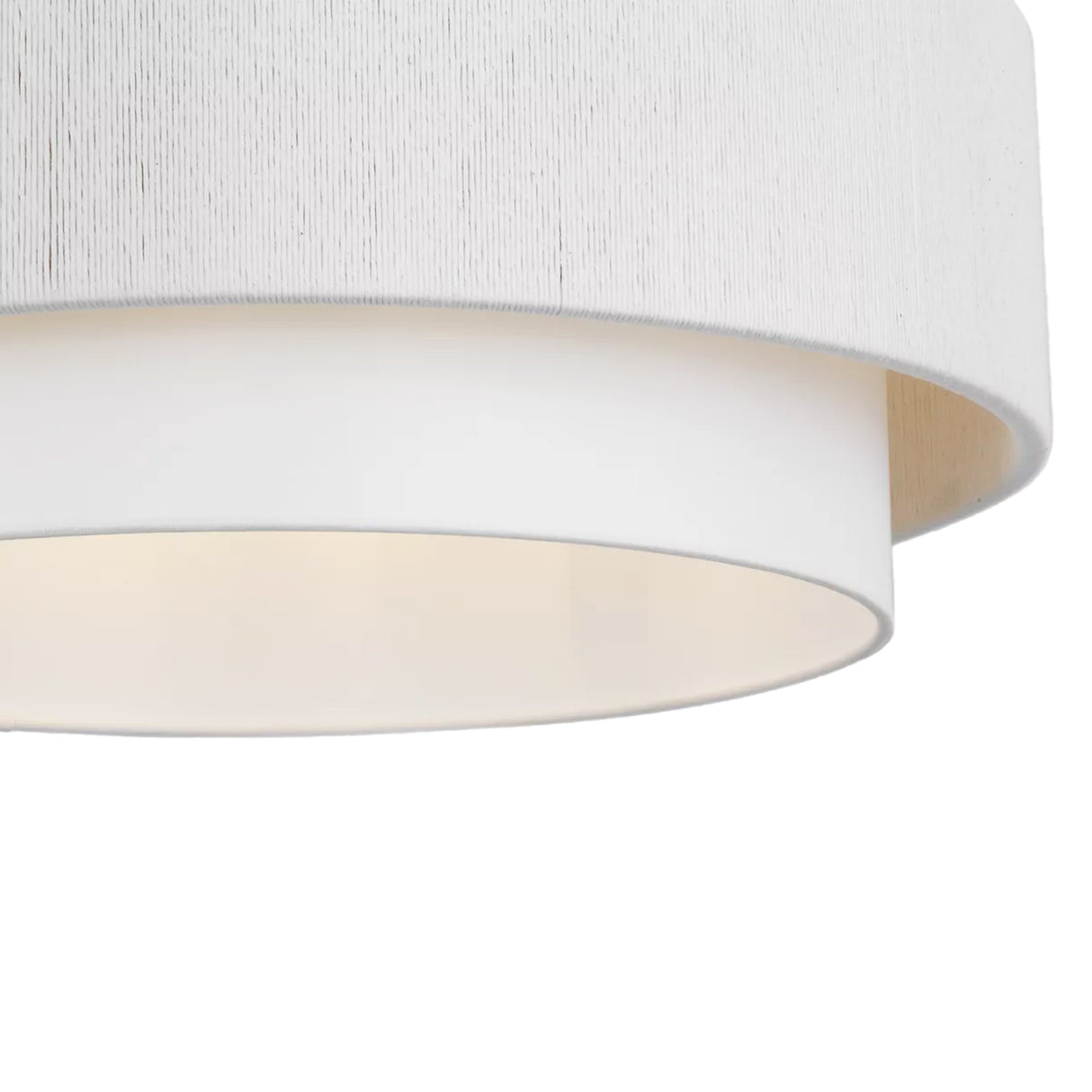 Daria Large Pendant 26", Aged Iron and White