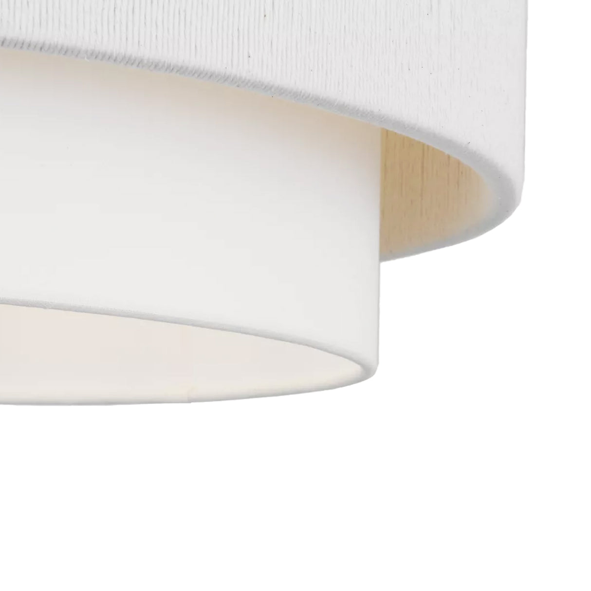 Daria Large Pendant 26", Gilded Brass and White