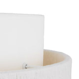 Daria Large Pendant 26", Gilded Brass and White