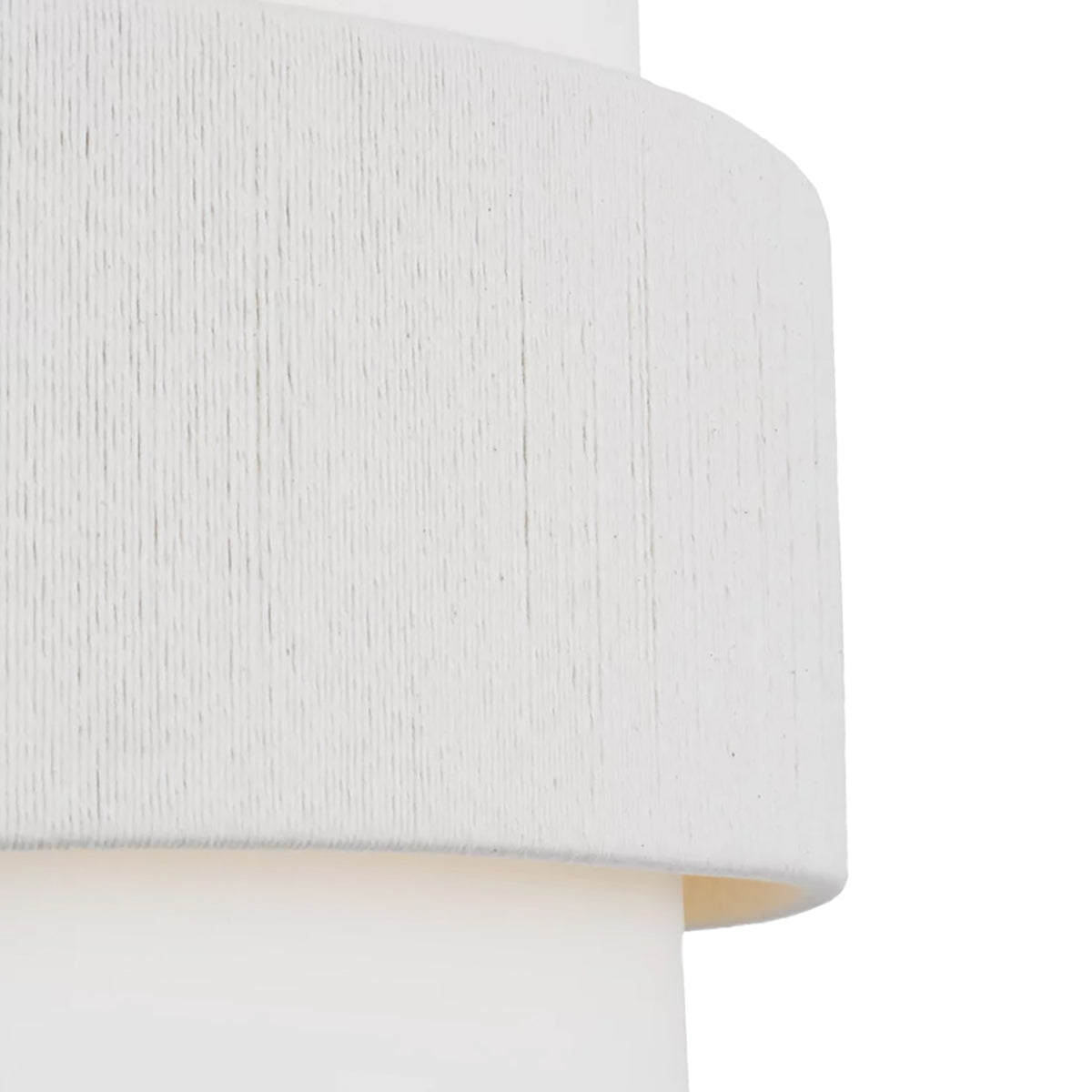 Daria Extra Large Pendant 30", Aged Iron and White