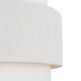 Daria Extra Large Pendant 30", Aged Iron and White