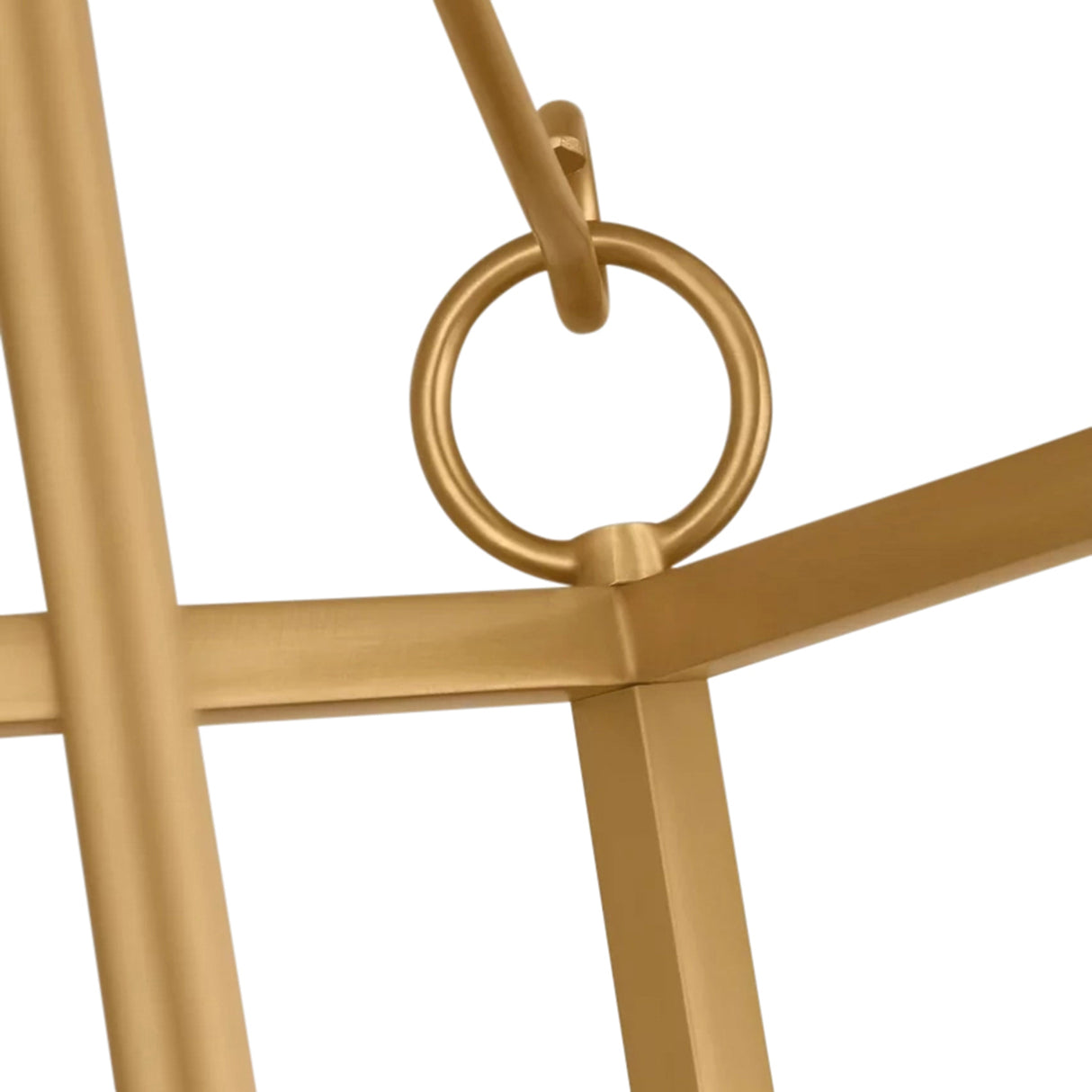 Cambria Small Lantern Pendant 14", Modern Brass