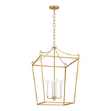 Cambria Large Lantern Pendant 21", Modern Brass
