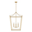 Cambria Extra Large Lantern Pendant 24", Modern Brass