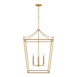 Cambria Extra Large Lantern Pendant 24", Modern Brass