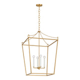 Cambria Extra Large Lantern Pendant 24", Modern Brass