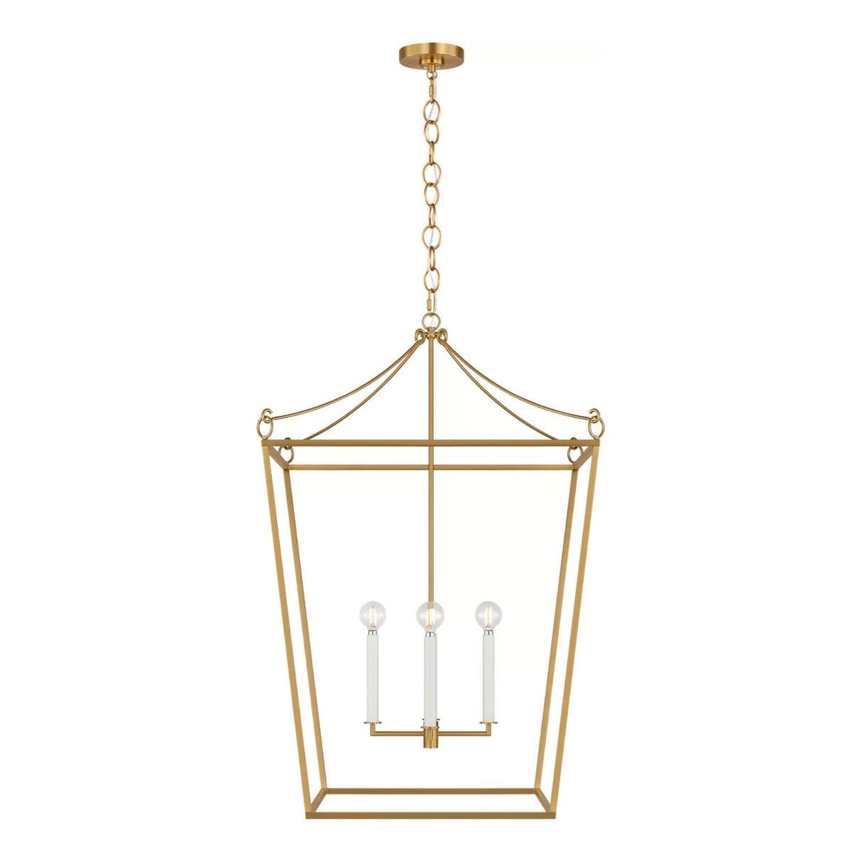 Cambria Extra Large Lantern Pendant 24", Modern Brass