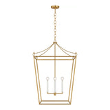 Cambria Extra Large Lantern Pendant 24", Modern Brass