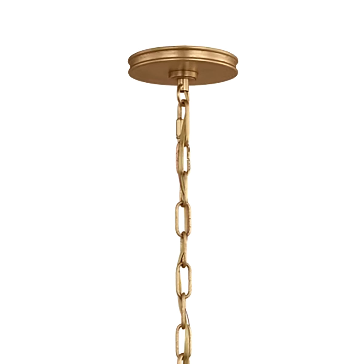 Bishop Ring Chandelier 36", Gilded Brass